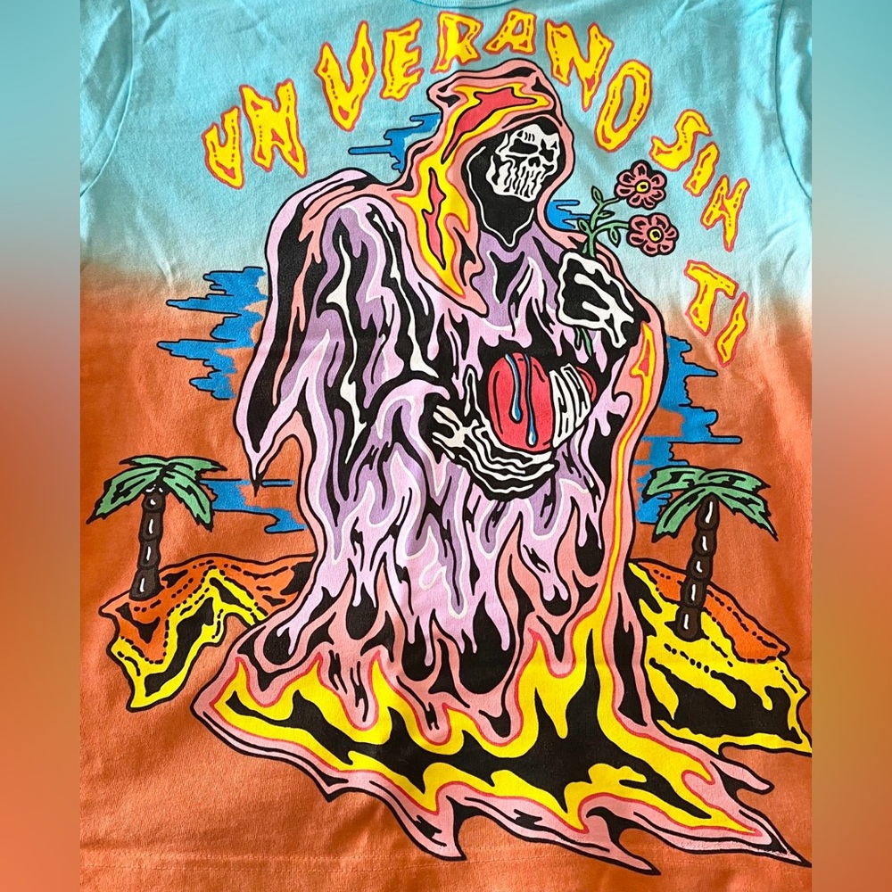 Bad Bunny x Warren Lotas Un Verano Sin Ti Ombre T-Shirt Small